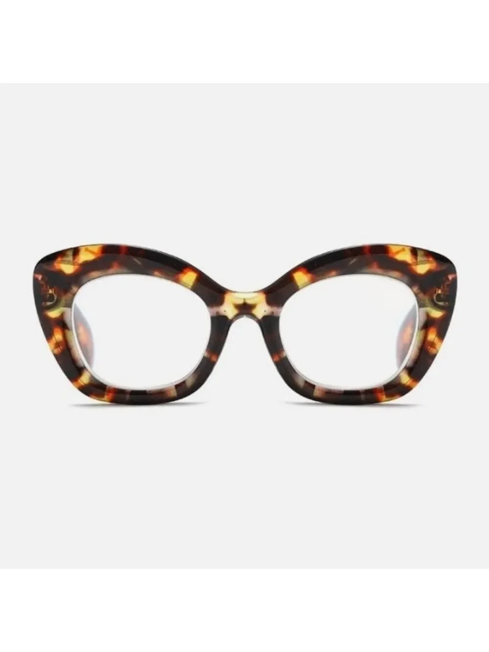 +250 Oversized Tortoise Shell Cat-Eye Reading Glasses